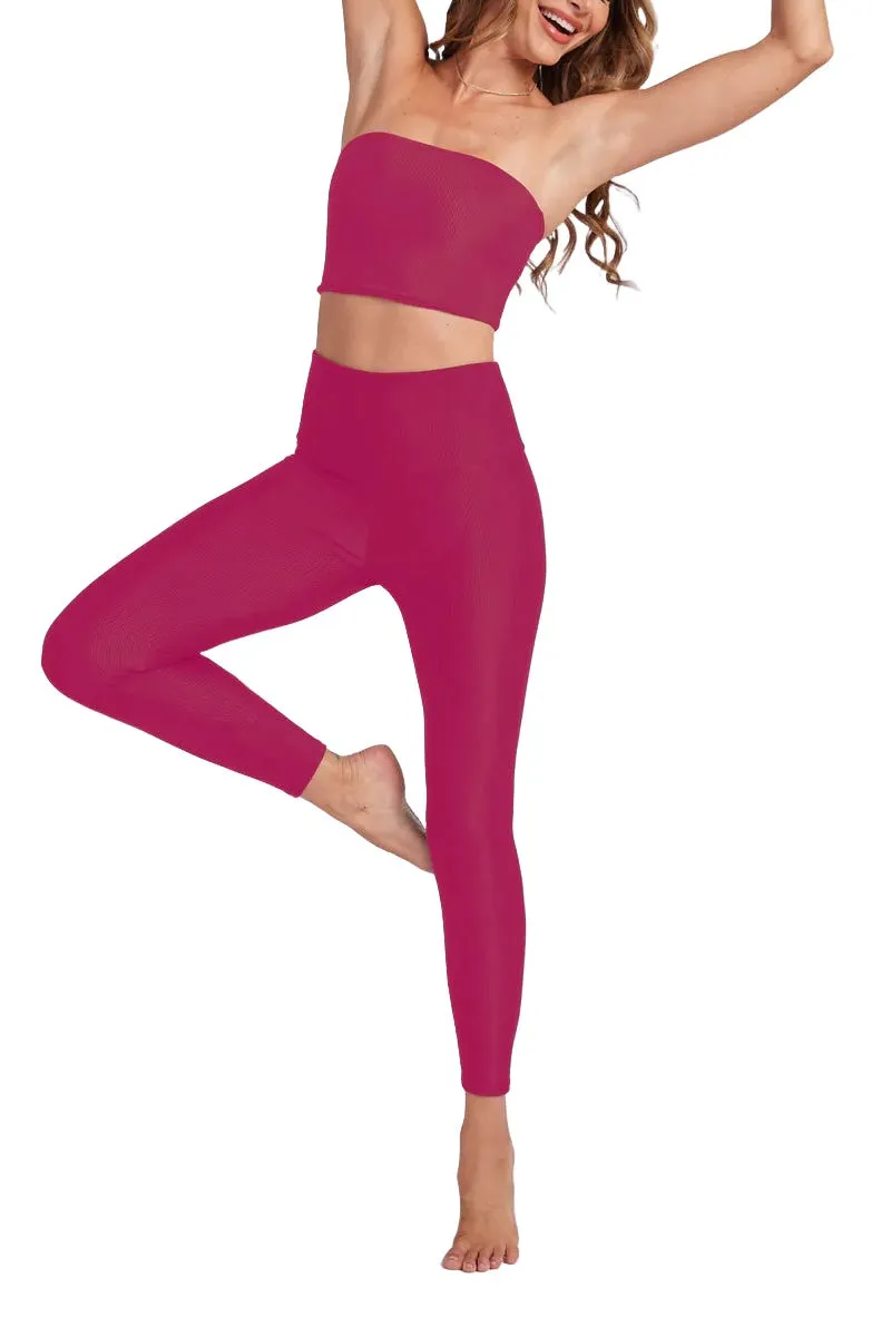 Onzie Hot Yoga High Rise Ribbed Midi 2250 and Plus