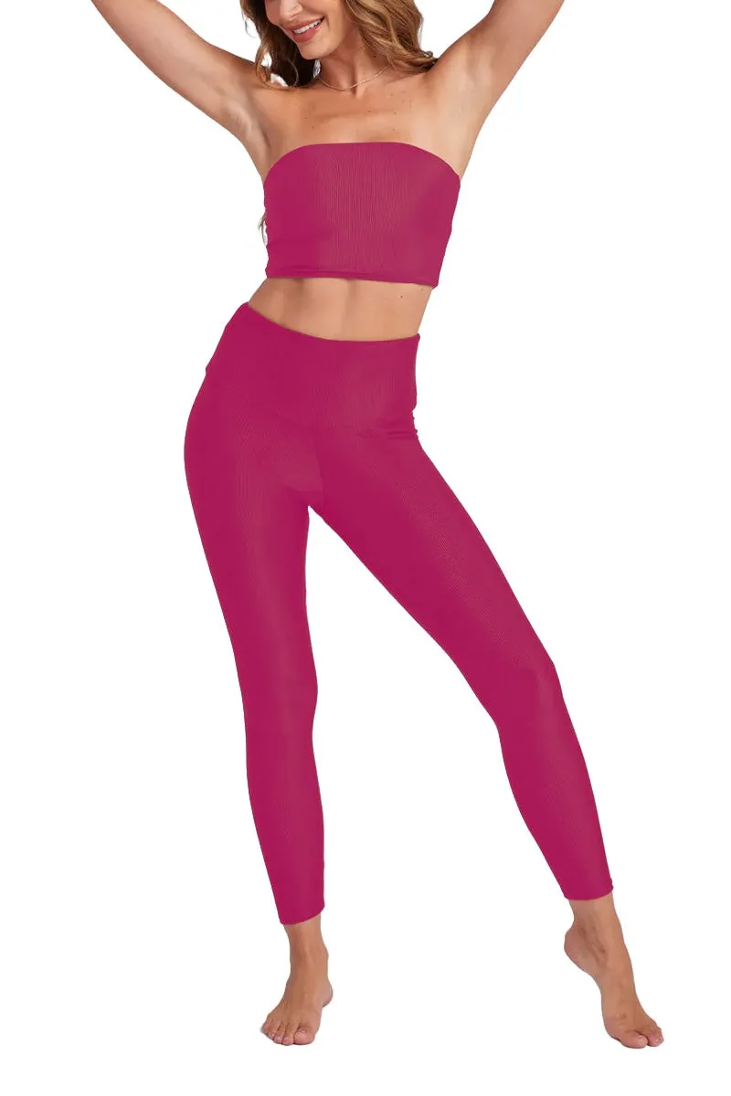 Onzie Hot Yoga High Rise Ribbed Midi 2250 and Plus