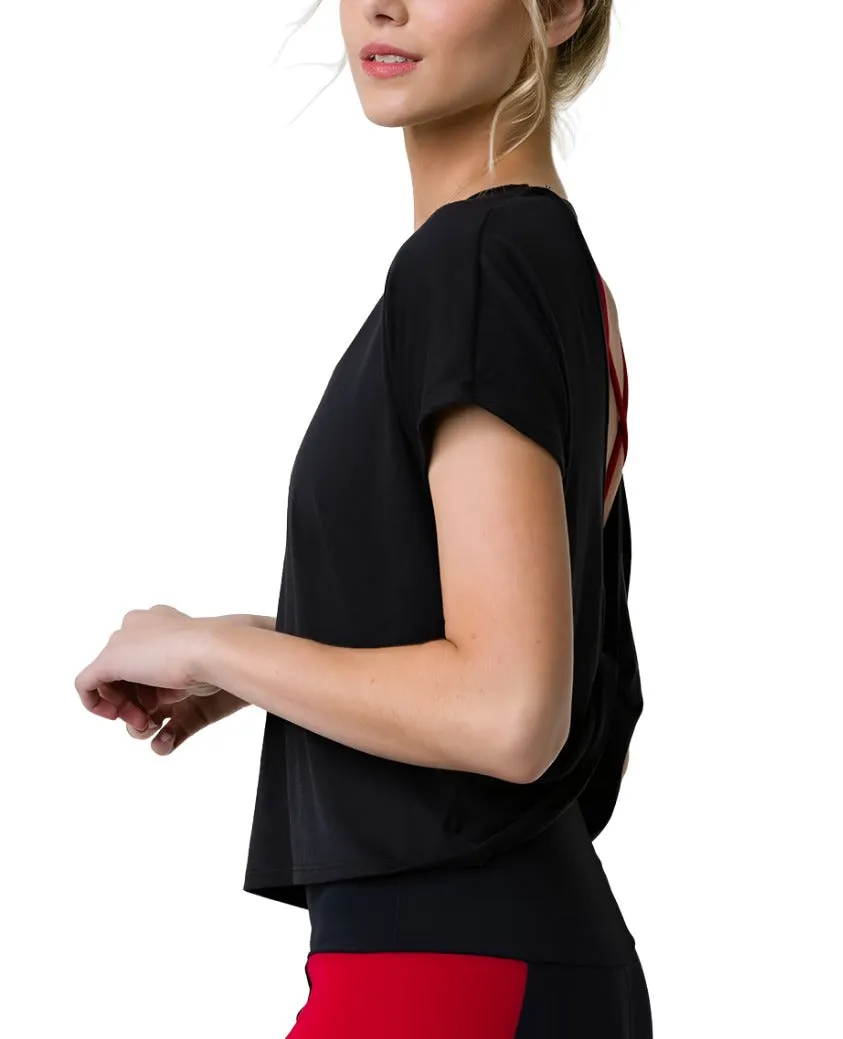 Onzie Hot Yoga Swing Back Top 3707 Black