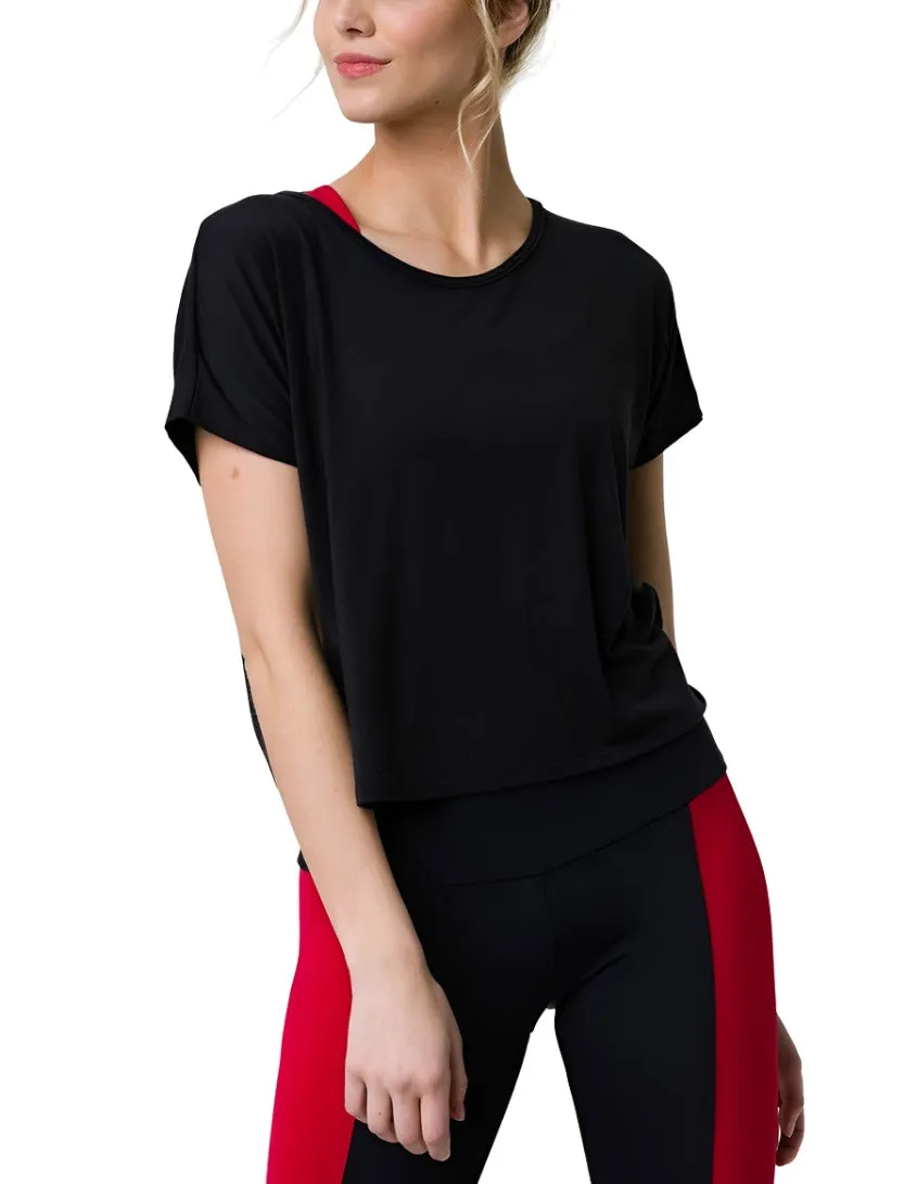 Onzie Hot Yoga Swing Back Top 3707 Black