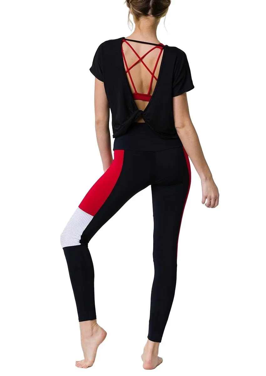 Onzie Hot Yoga Swing Back Top 3707 Black
