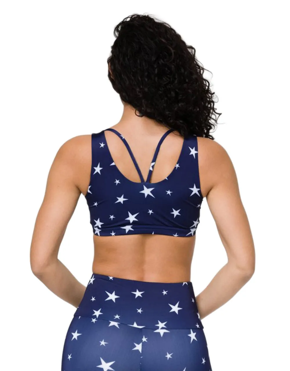 Onzie Reversable Crossover Bra 3736 Marine Stars