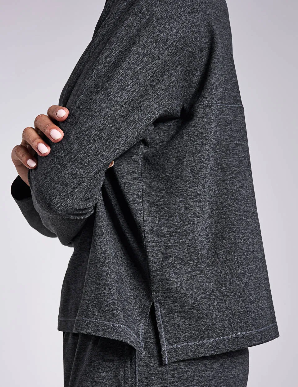 ReSet Long Sleeve Tee - Moon Heather