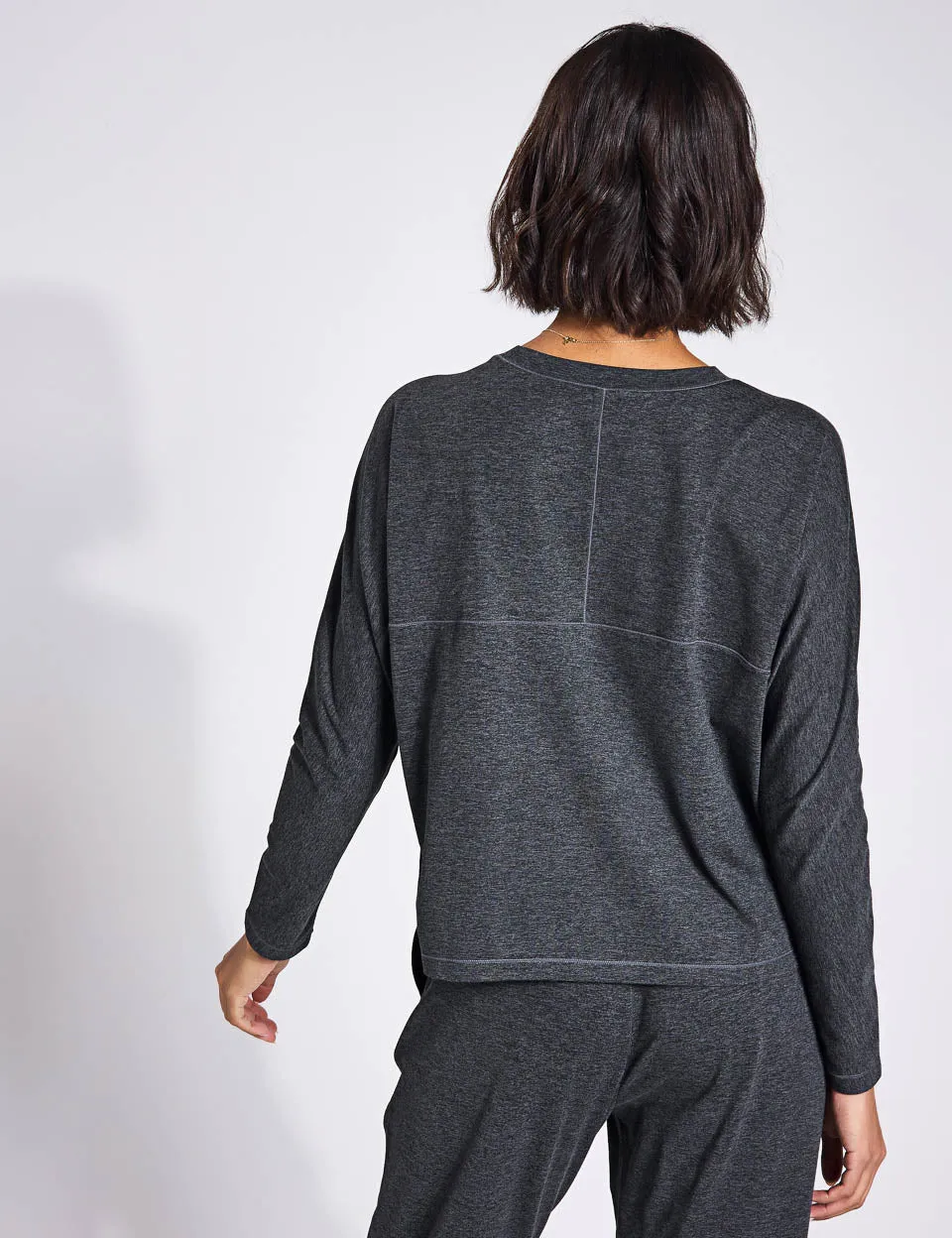 ReSet Long Sleeve Tee - Moon Heather