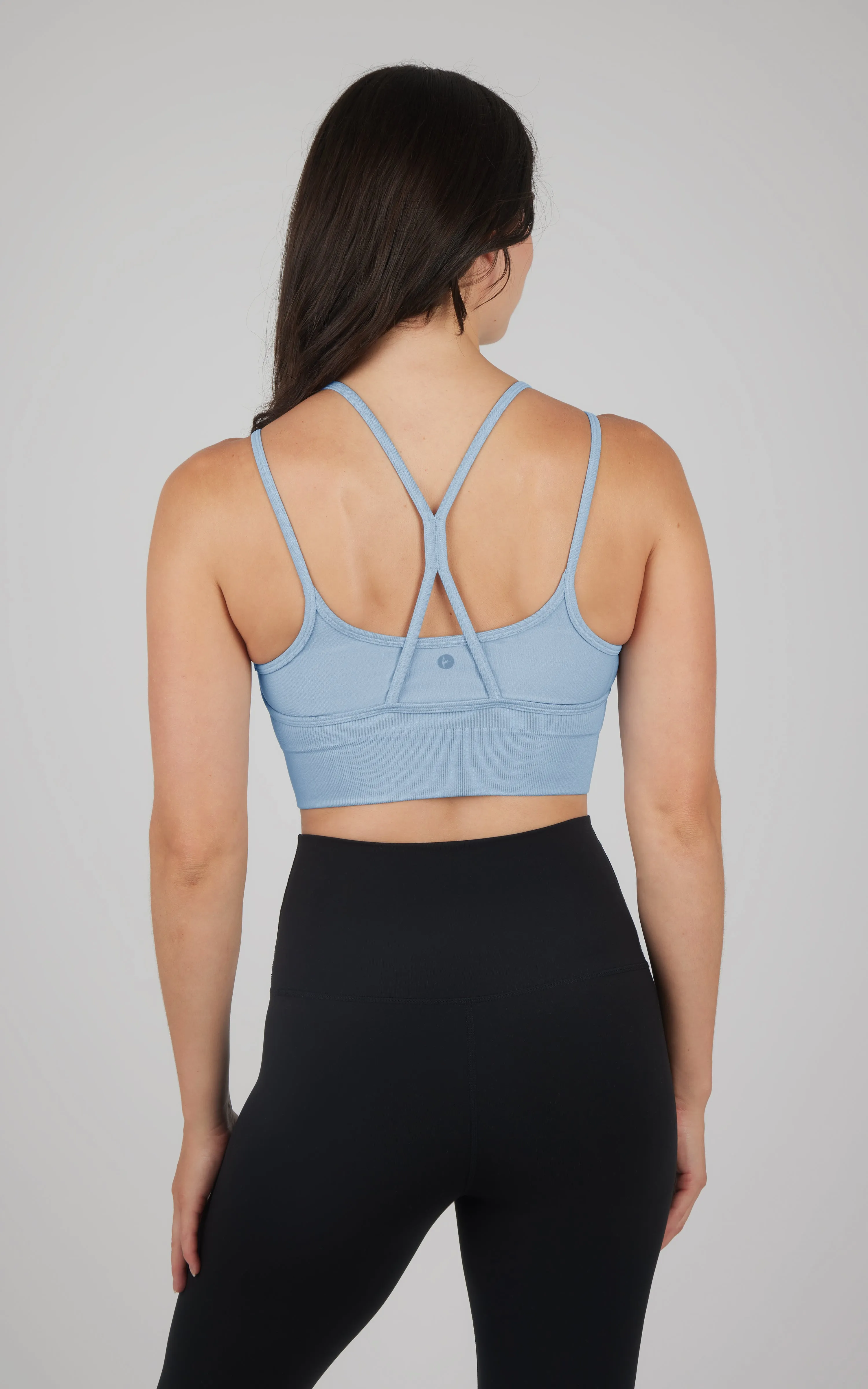 Ribbed Seamless Double Layer Bra