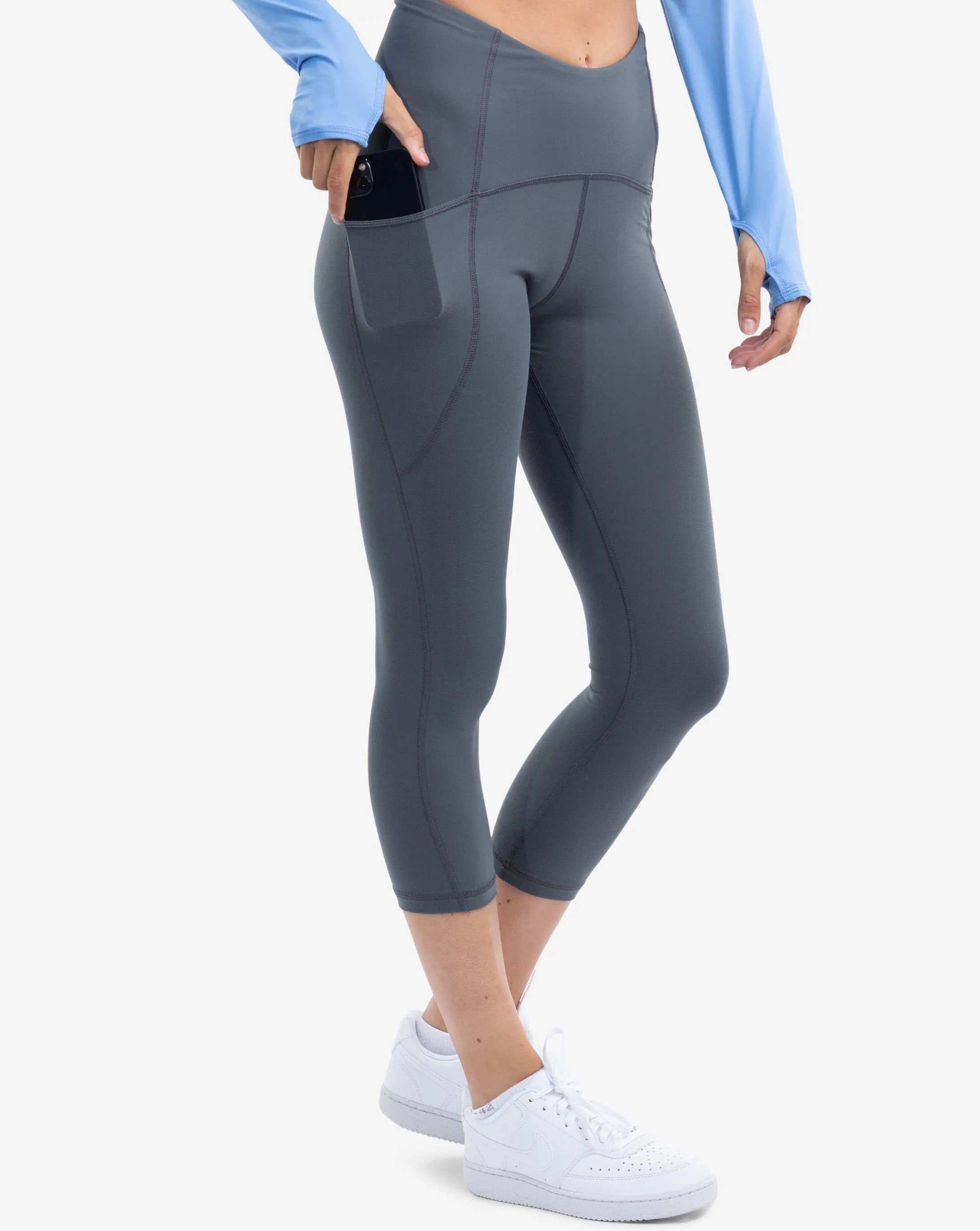 SALE - WOMEN'S COMPRESSION CAPRI LEGGINGS (6103S)