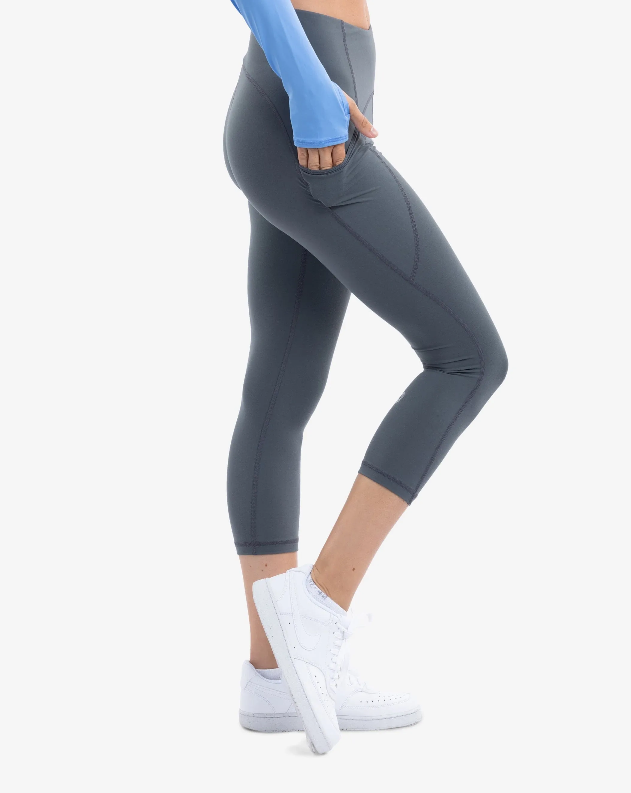 SALE - WOMEN'S COMPRESSION CAPRI LEGGINGS (6103S)