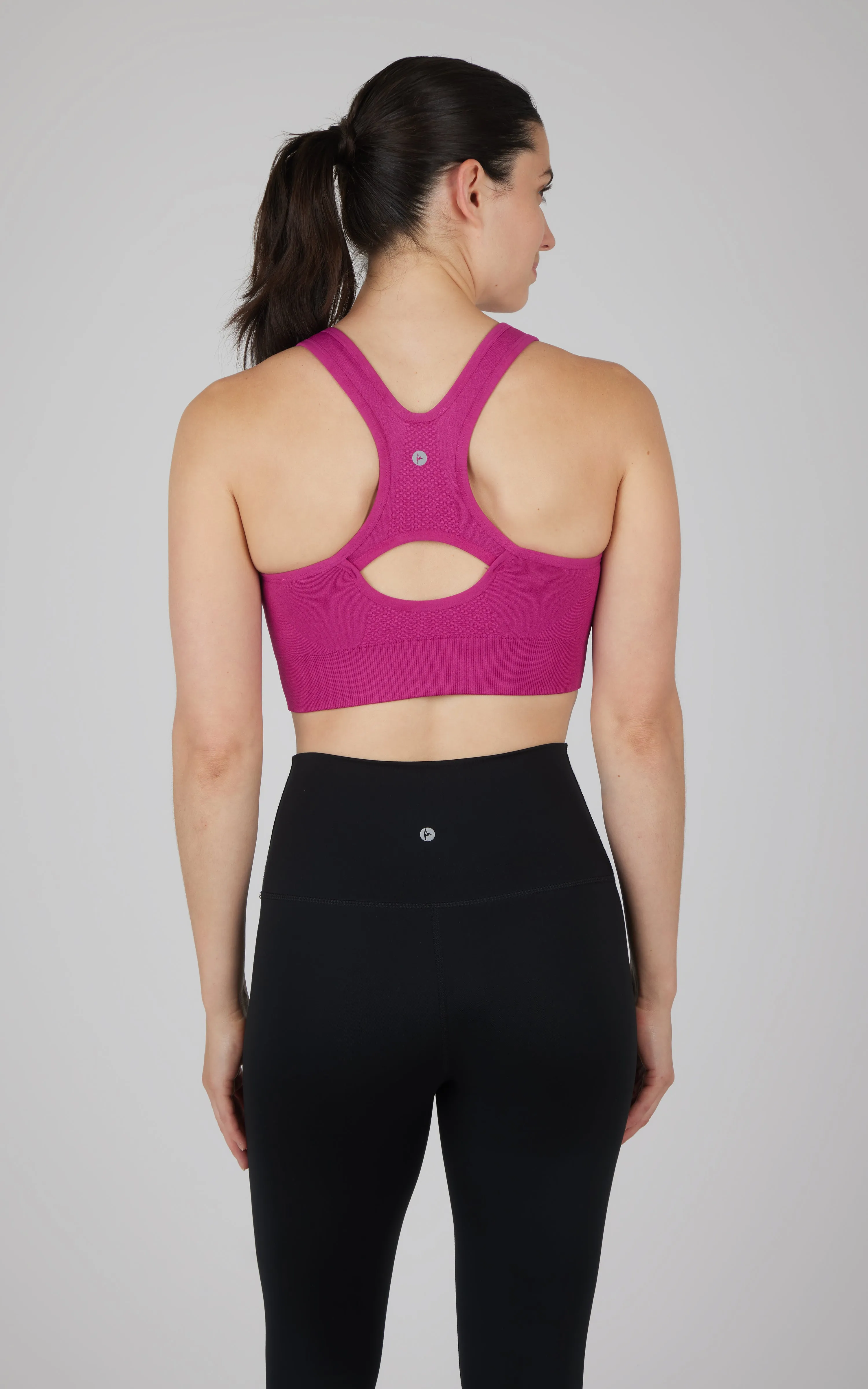 Seamless Front Zip Bra Top