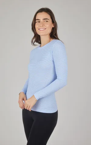 Seamless Stripe Long Sleeve Top