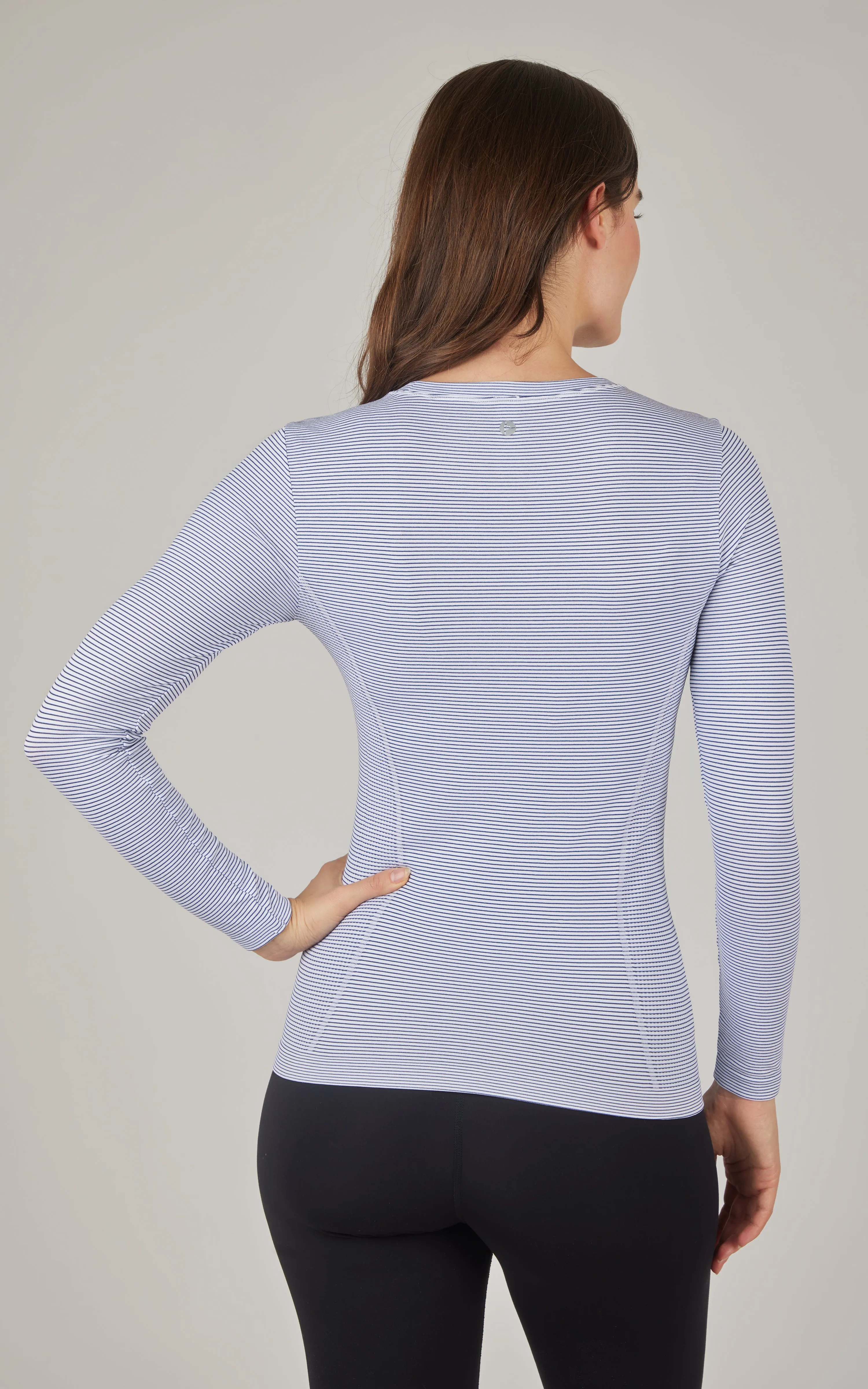 Seamless Stripe Long Sleeve Top