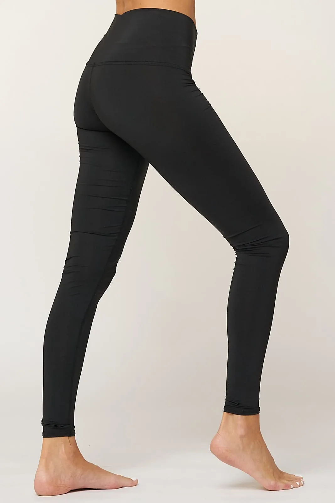 Solid Black Hot Yoga Pants