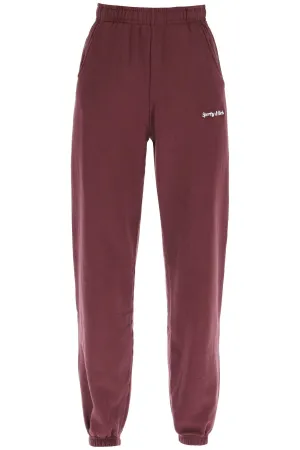 Sporty & Rich Logo Embroidered Elasticated Waist Sweatpants