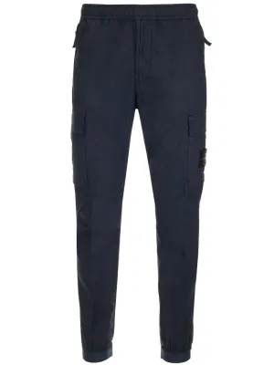 Stone Island Logo Patch High Waist Cargo Pants