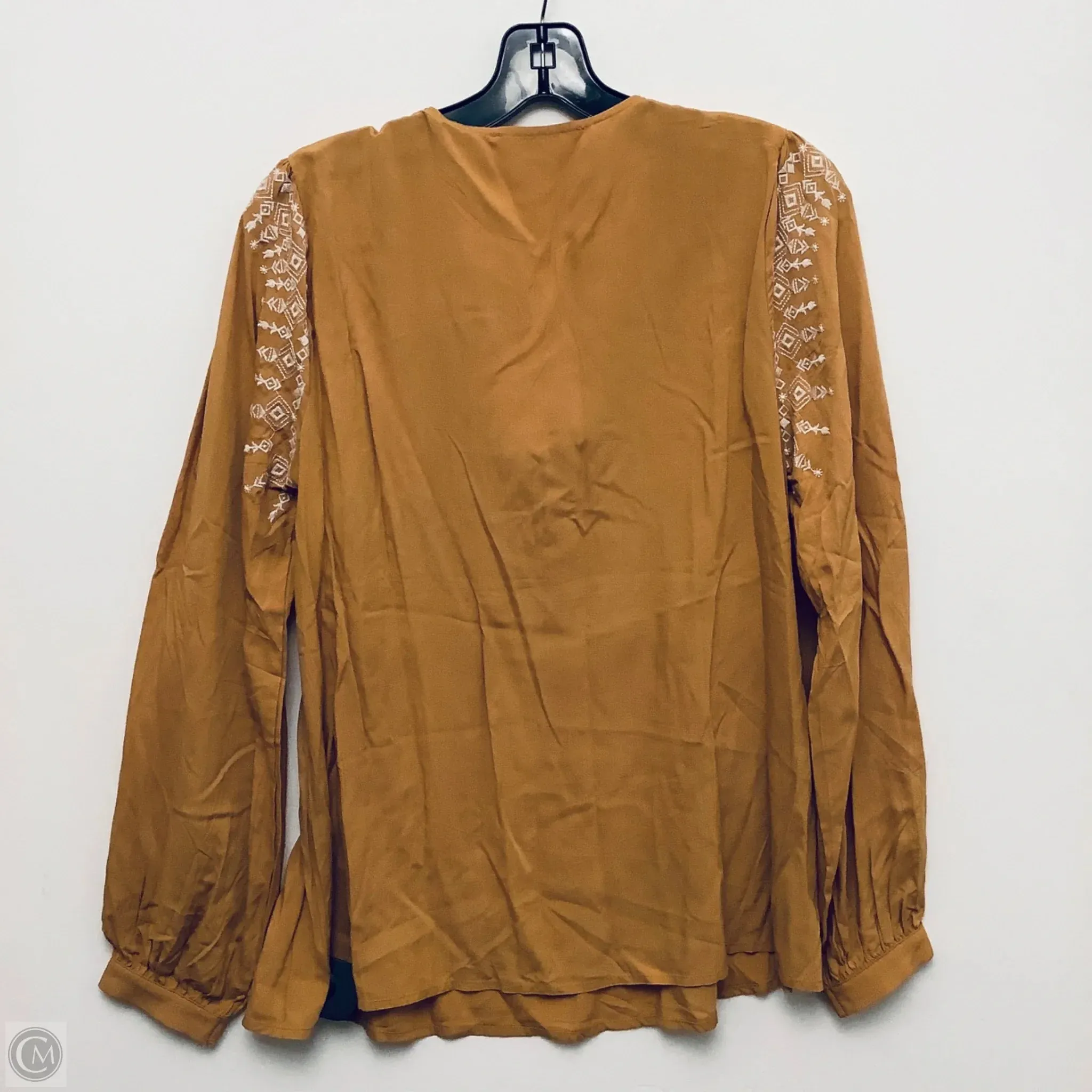 Top Long Sleeve By Savanna Jane In Yellow, Size: S