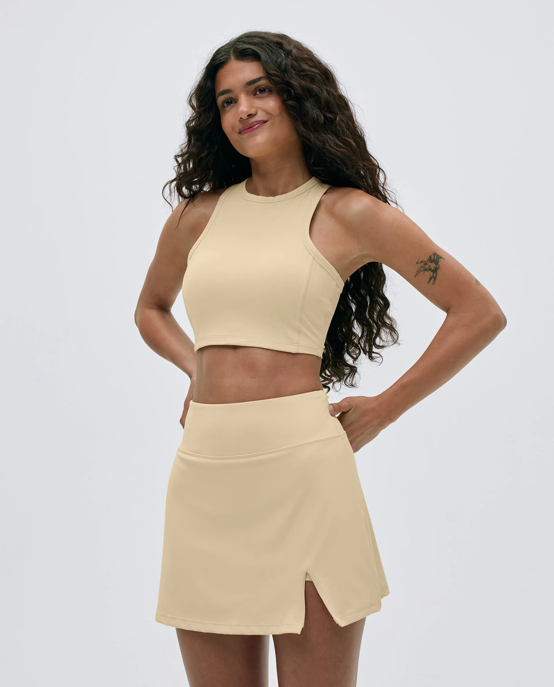 Ultimate Binding Detail Tank Bra - Butter Yellow